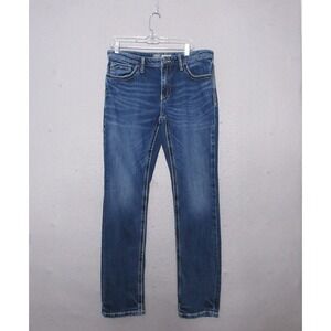 BKE Jeans 34L Blue Jake Straight Leg Medium Wash Denim Stretch Casual Mens